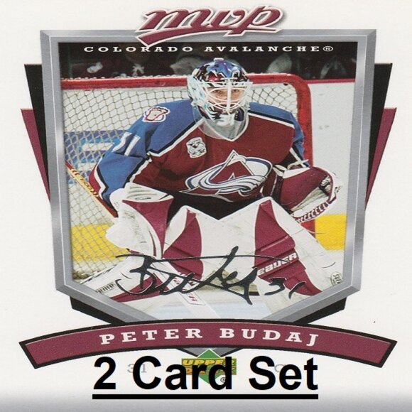 Peter Budaj Colorado Avalanche NHL Hockey Card Collection - 2 Card Set - Picture 1 of 3